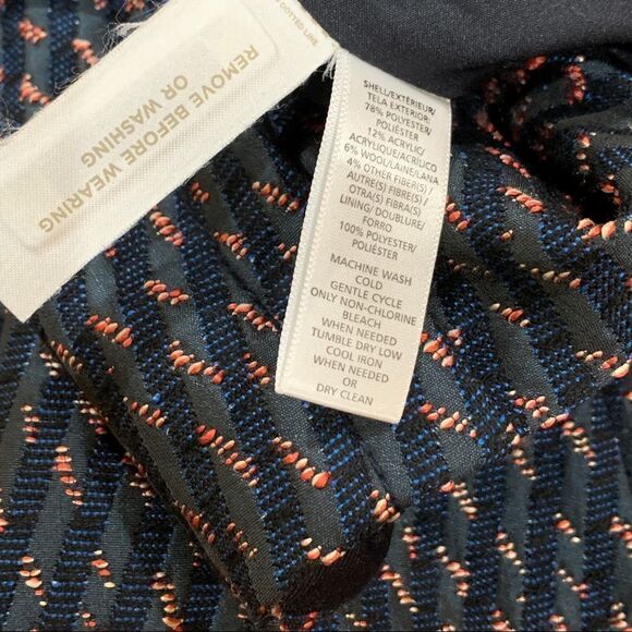 NEW Loft Pencil Textured Skirt Blue Sz 10 - Picture 12 of 17